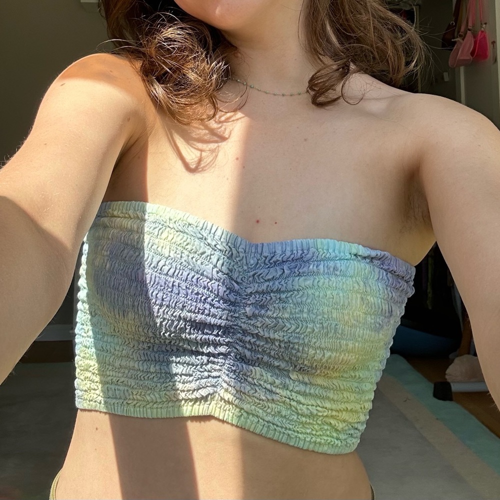 multi color tube top